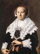 HALS, Frans Portrait of a Woman Holding a Fan France oil painting artist